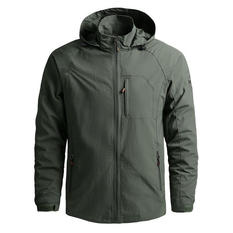 Men's Tactical-Urban Transitional Jacket with Hood, Mesh Lining and Concealed Zipper Pockets Shop Velvia