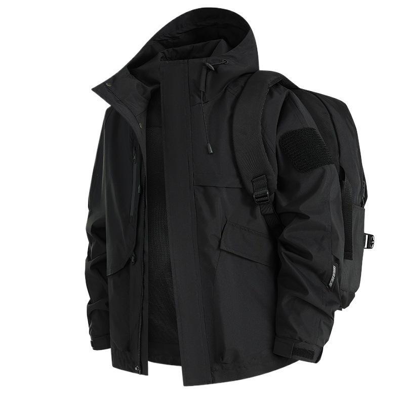 Men's Urban Weather-Resistant Hooded Parka with Multifunctional Pockets and Mesh Lining Shop Velvia