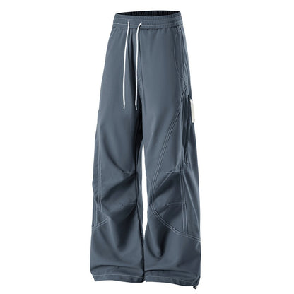 Men's Baggy Cargo Pants with Elastic Waistband, Multifunctional Pockets, and Adjustable Hem Shop Velvia