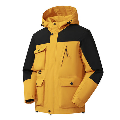 Men's Technical Utility Field Jacket with Hood, Multiple Pockets and Wind-Resistant Shell Shop Velvia