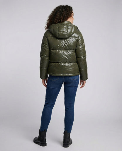 Women Puffy Jacket Hood | Shop Velvia