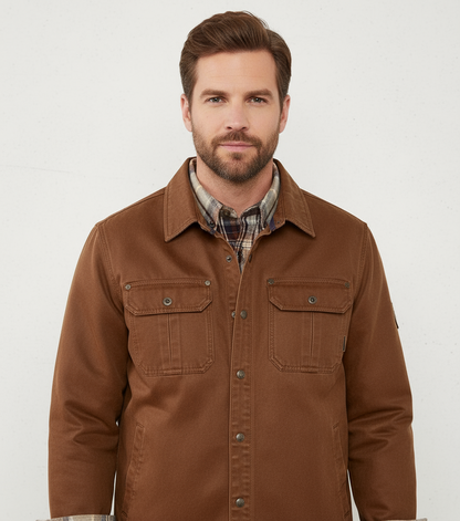 Shop Velvia | Men's Casual Buttoned Denim Shirt