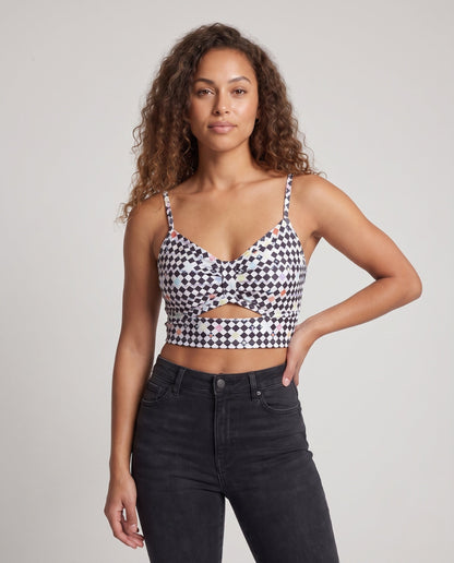 Women's Triangle Bikini Top with Modern Graphic Pattern Shop Velvia