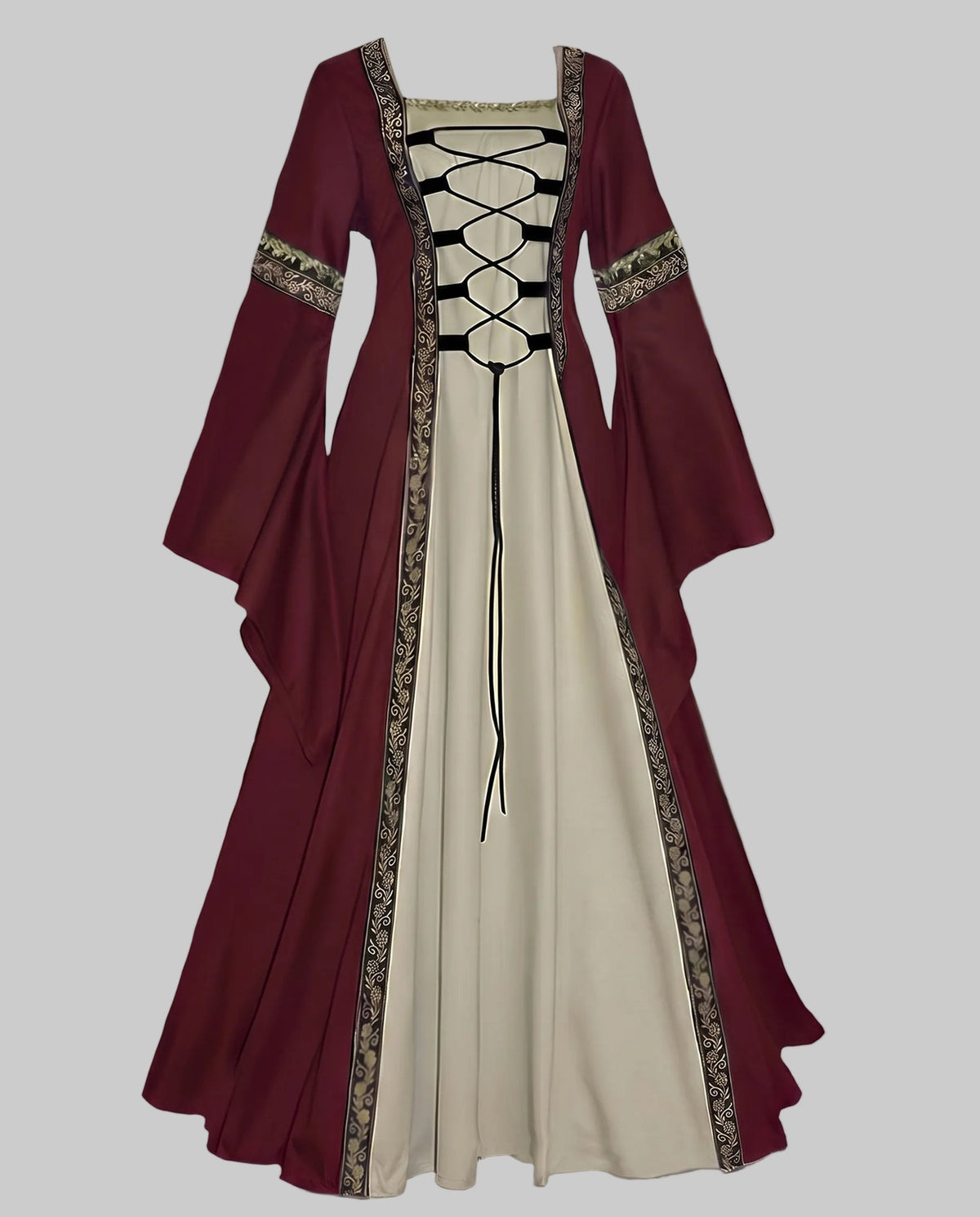 Women's historic fairy tale dress with elegant lacing design Shop Velvia