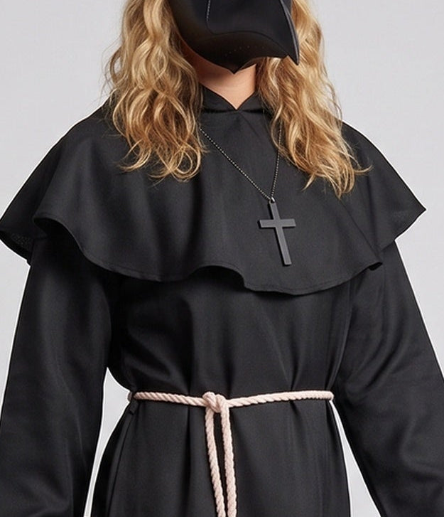 Women Medieval Costume with Hood and Ruffle Details Shop Velvia