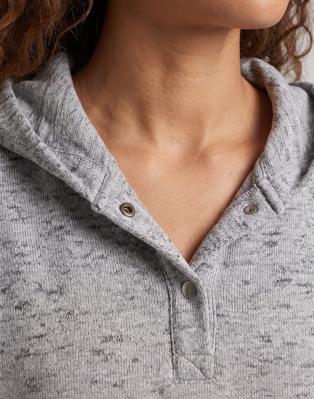 Women Casual Hoodie Sweatshirt with Button Details Shop Velvia