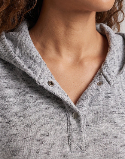 Women Casual Hoodie Sweatshirt with Button Details Shop Velvia