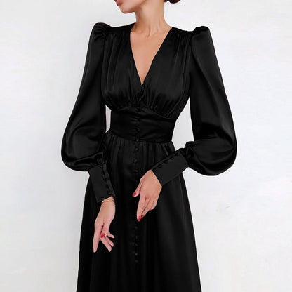 Shop Velvia | Elegant Satin Dresses for Spring and Summer