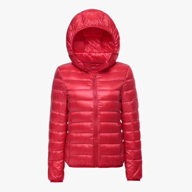 Shop Velvia | Padded jacket with hood - Lightweight transitional jacket for everyday and outdoor