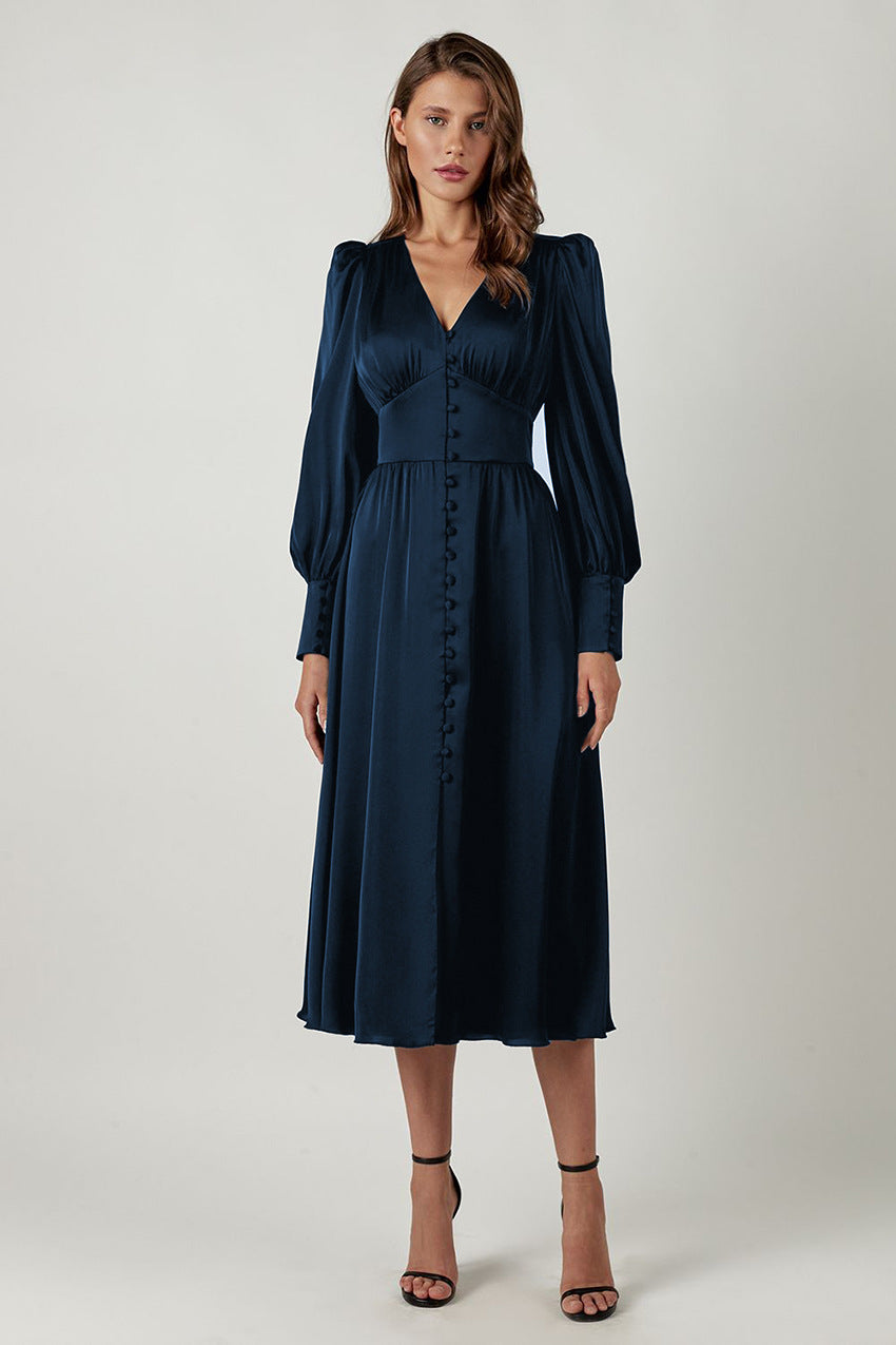 Shop Velvia | Elegant Satin Dresses for Spring and Summer