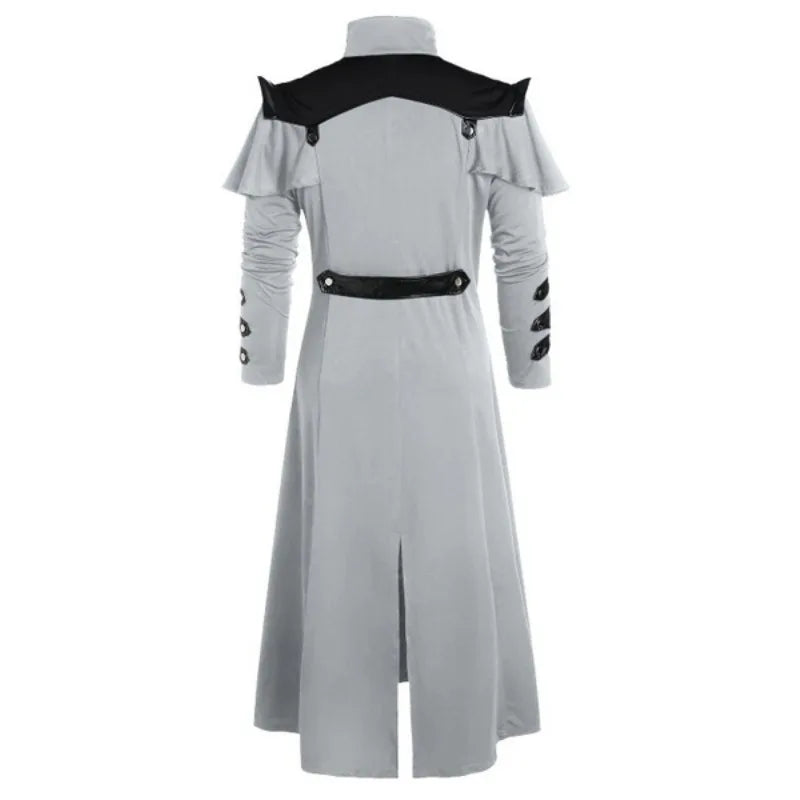 Shop Velvia | Men's Medieval Long Coat Armor in Gothic Style