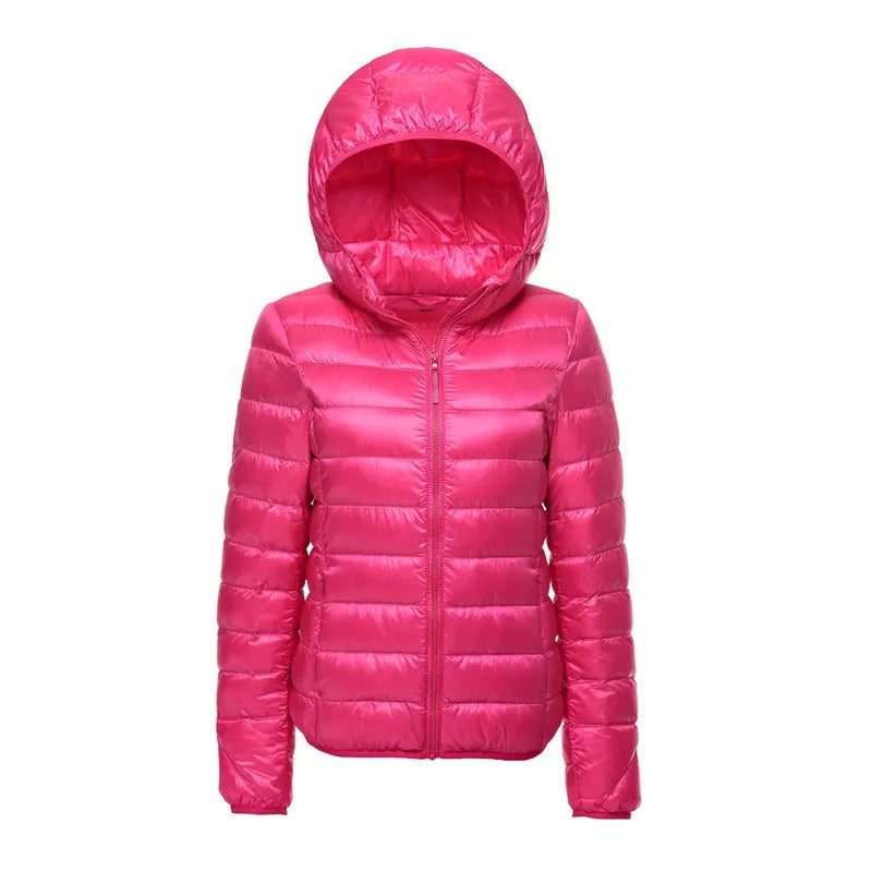 Shop Velvia | Padded jacket with hood - Lightweight transitional jacket for everyday and outdoor