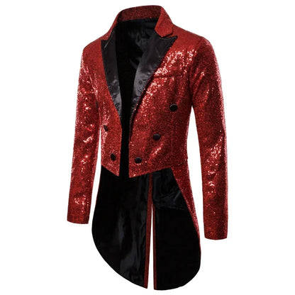 Shop Velvia | Men's Glitter Tailcoat with Sequins for Special Occasions
