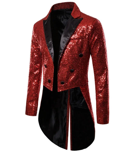 Shop Velvia | Men's Glitter Tailcoat with Sequins for Special Occasions