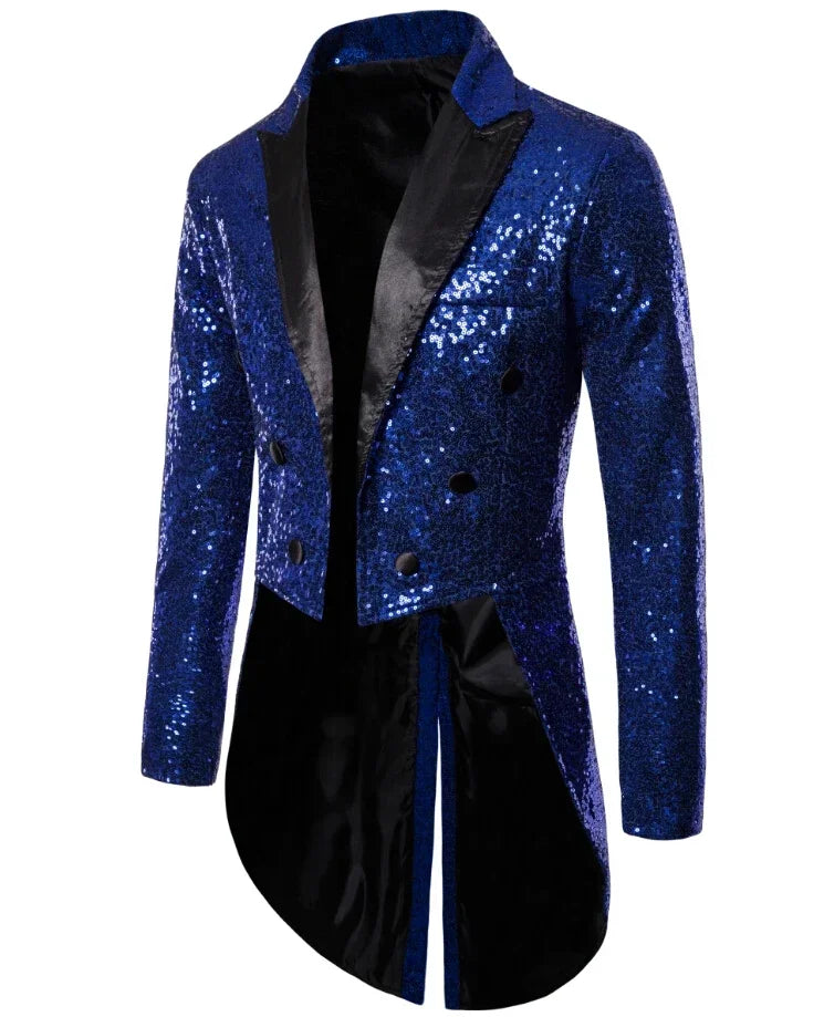 Shop Velvia | Men's Glitter Tailcoat with Sequins for Special Occasions