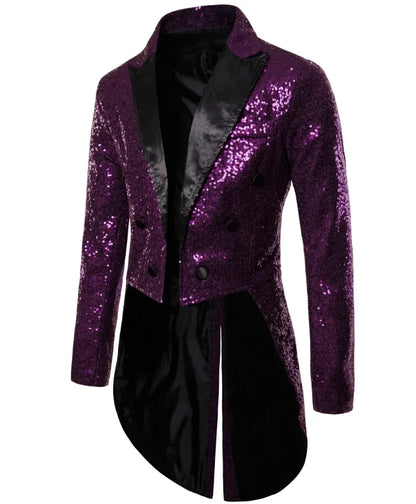 Shop Velvia | Men's Glitter Tailcoat with Sequins for Special Occasions