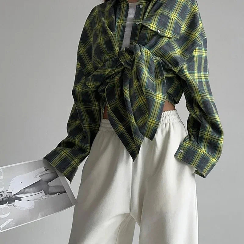 Shop Velvia | Classic Flannel Shirt with Checks Cotton Soft and Stylish