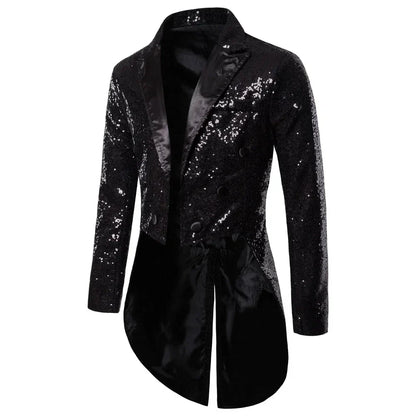 Shop Velvia | Men's Glitter Tailcoat with Sequins for Special Occasions