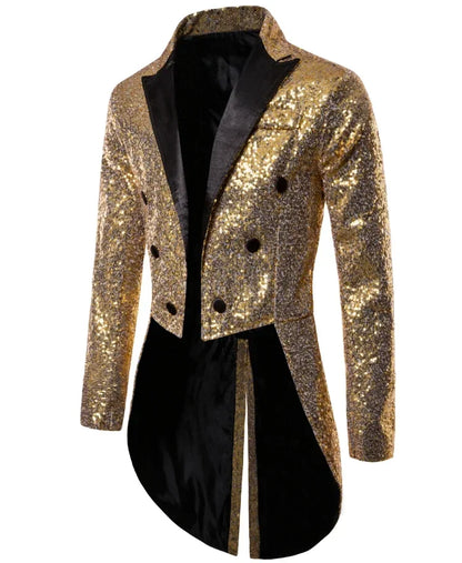 Shop Velvia | Men's Glitter Tailcoat with Sequins for Special Occasions
