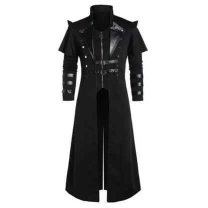 Shop Velvia | Men's Medieval Long Coat Armor in Gothic Style