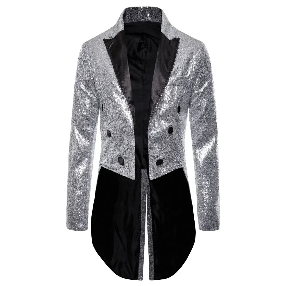 Shop Velvia | Men's Glitter Tailcoat with Sequins for Special Occasions