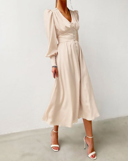 Shop Velvia | Elegant Satin Dresses for Spring and Summer