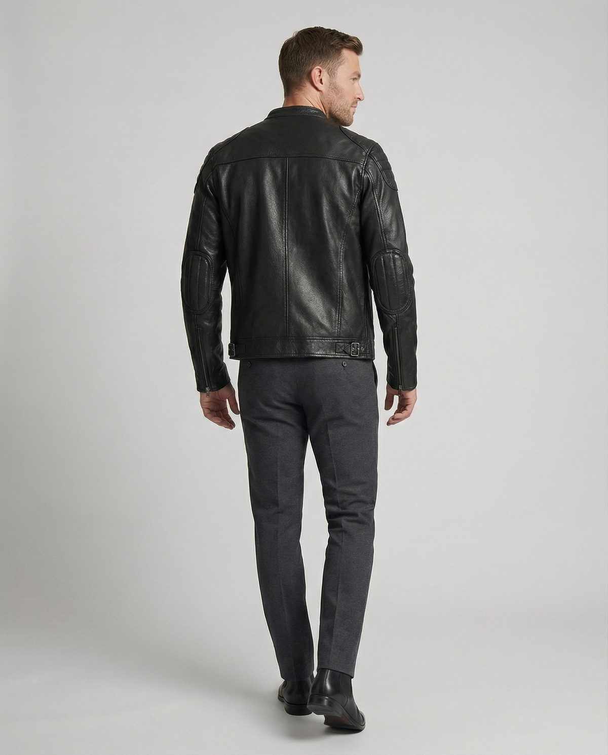 Shop Velvia | Biker jacket in classic moto style - Slim fit fashionable transitional jacket for leisure and everyday use