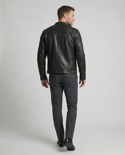 Shop Velvia | Biker jacket in classic moto style - Slim fit fashionable transitional jacket for leisure and everyday use