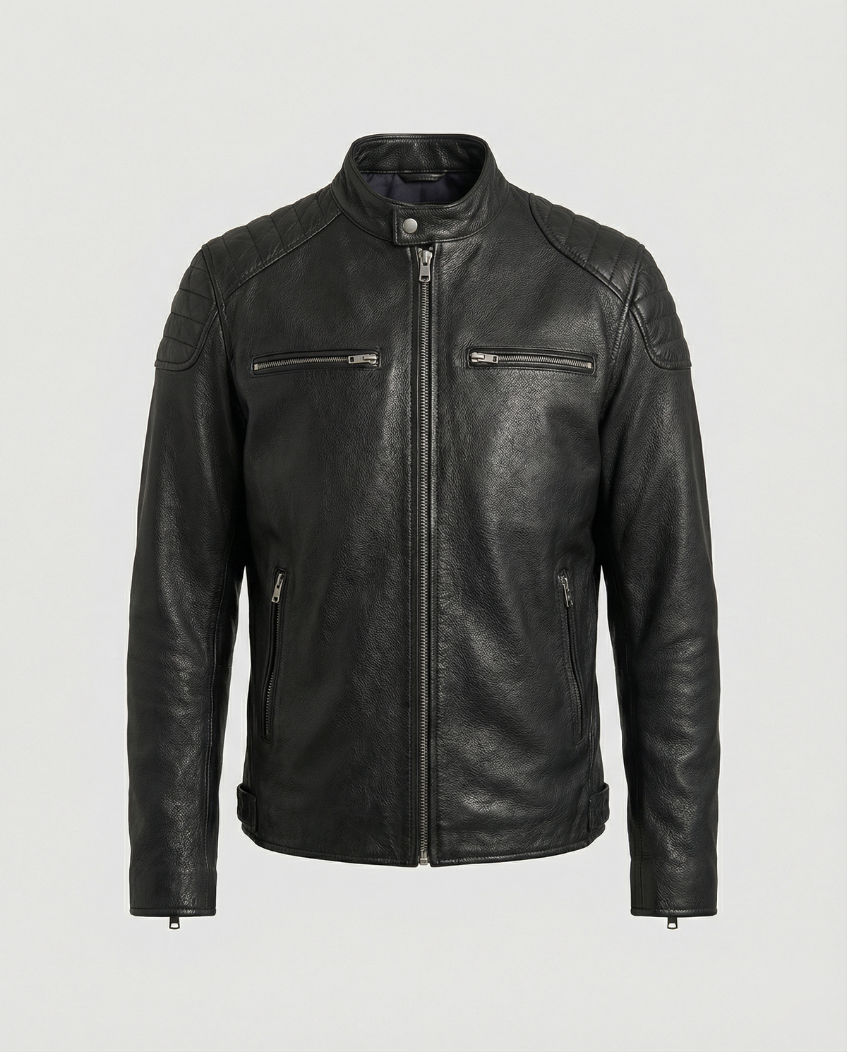 Shop Velvia | Biker jacket in classic moto style - Slim fit fashionable transitional jacket for leisure and everyday use