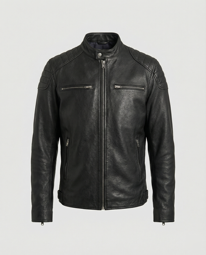 Shop Velvia | Biker jacket in classic moto style - Slim fit fashionable transitional jacket for leisure and everyday use