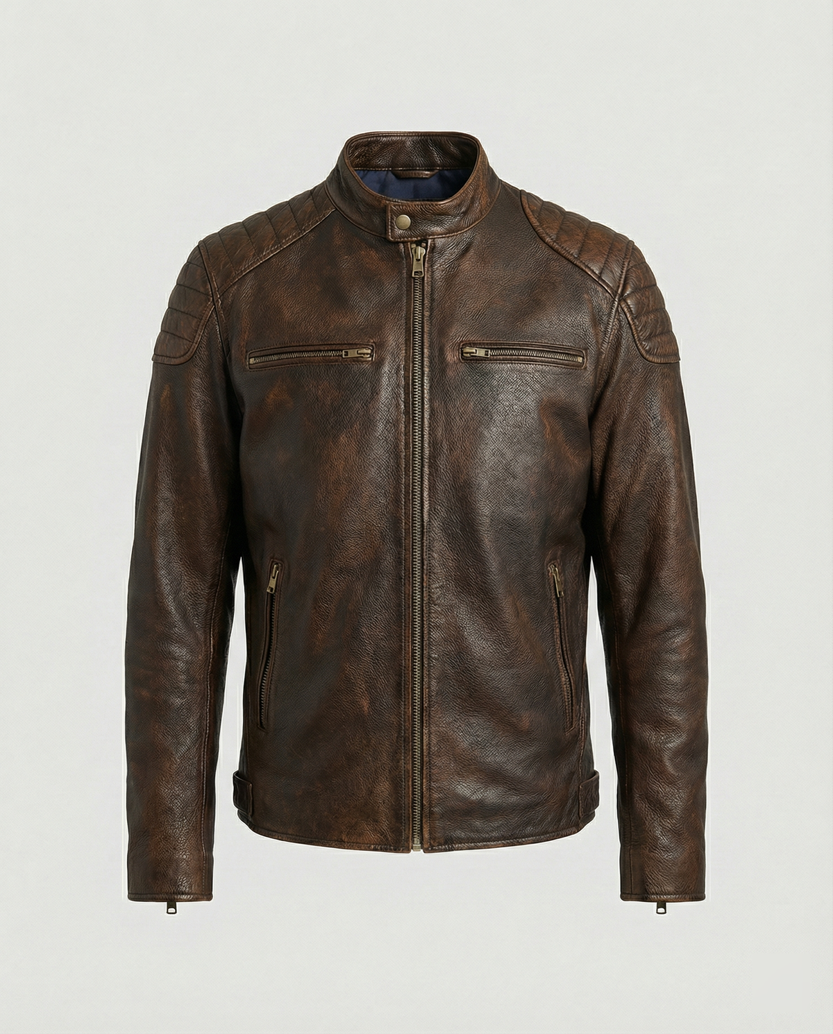 Shop Velvia | Biker jacket in classic moto style - Slim fit fashionable transitional jacket for leisure and everyday use