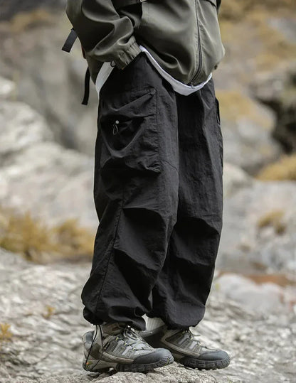 Shop Velvia Men's Cargo Pants with Side Pockets and Loose Fit