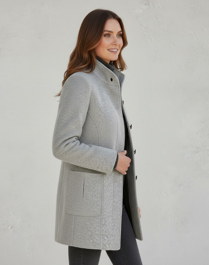 Shop Velvia | Short Coat Modern Elegant Transitional Jacket for Everyday & Work