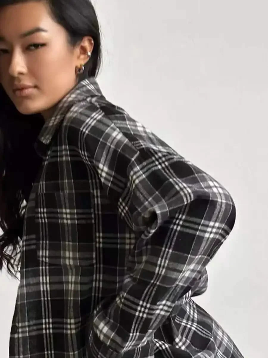 Shop Velvia | Classic Flannel Shirt with Checks Cotton Soft and Stylish
