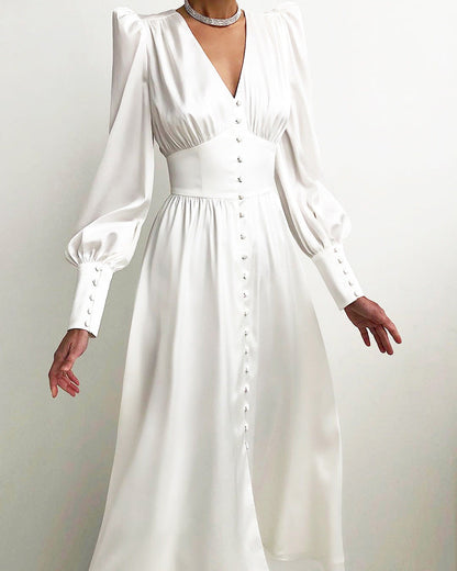 Shop Velvia | Elegant Satin Dresses for Spring and Summer