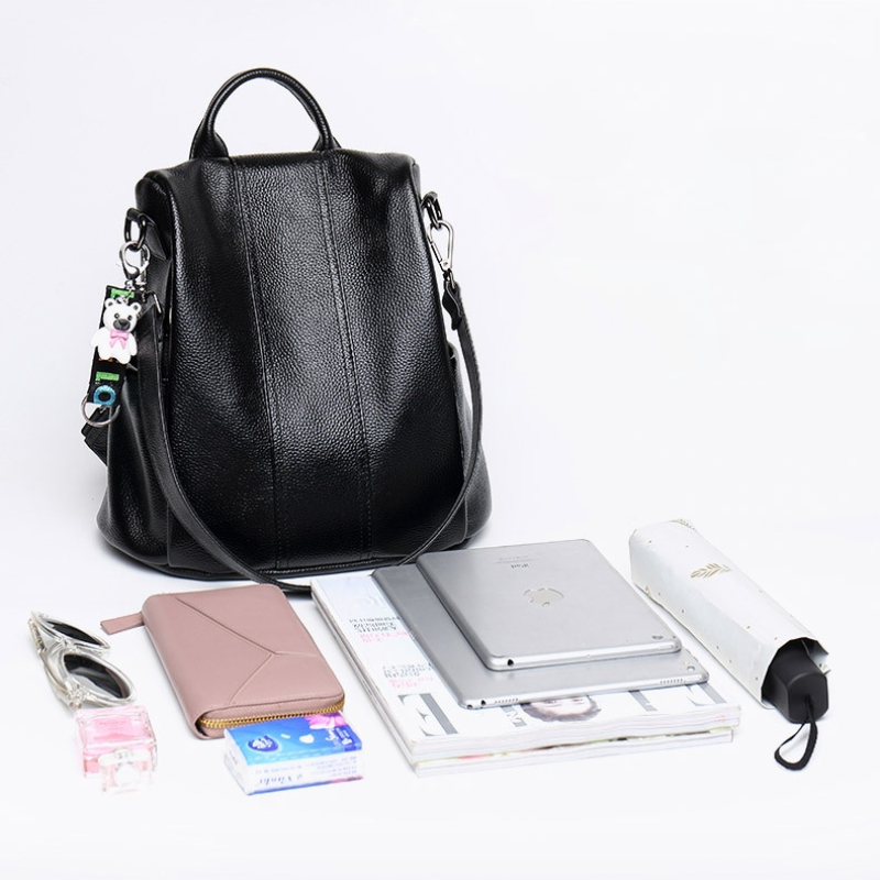 Shop Velvia | Anti-Theft Leather Backpack