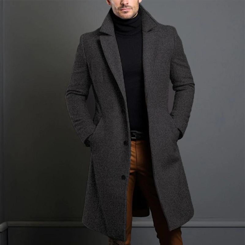 Shop Velvia | Wool coat for men - Weather resistant