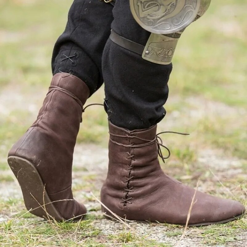 Shop Velvia | Medieval Leather Boots for Men
