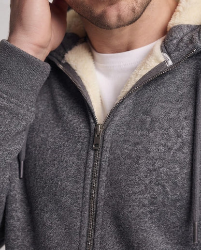 Men's Cozy Fleece Jacket with Hood Shop Velvia