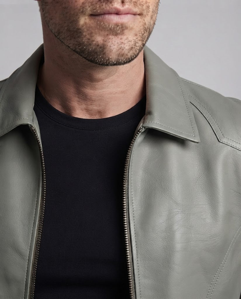 Men's Fashion Faux Leather Jacket with Modern Details Shop Velvia