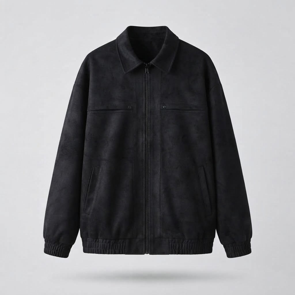 Men's Casual Faux Leather Jacket with Practical Pockets Shop Velvia