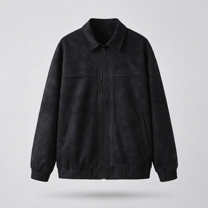 Men's Casual Faux Leather Jacket with Practical Pockets Shop Velvia