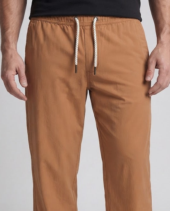 Men's Loose Outdoor Casual Pants with Drawstring Waist and Straight Leg Shop Velvia