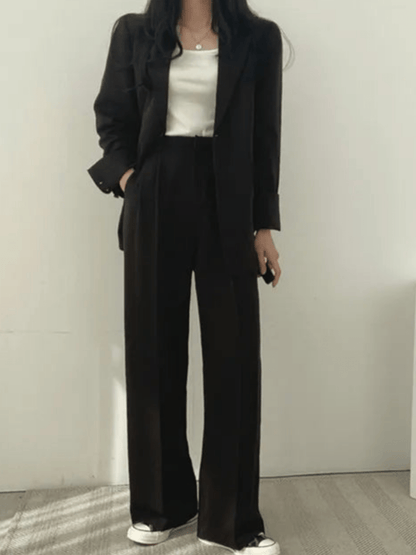 Shop Velvia | Two-Piece Women's Suit Trouser Suit Women Casual Suit