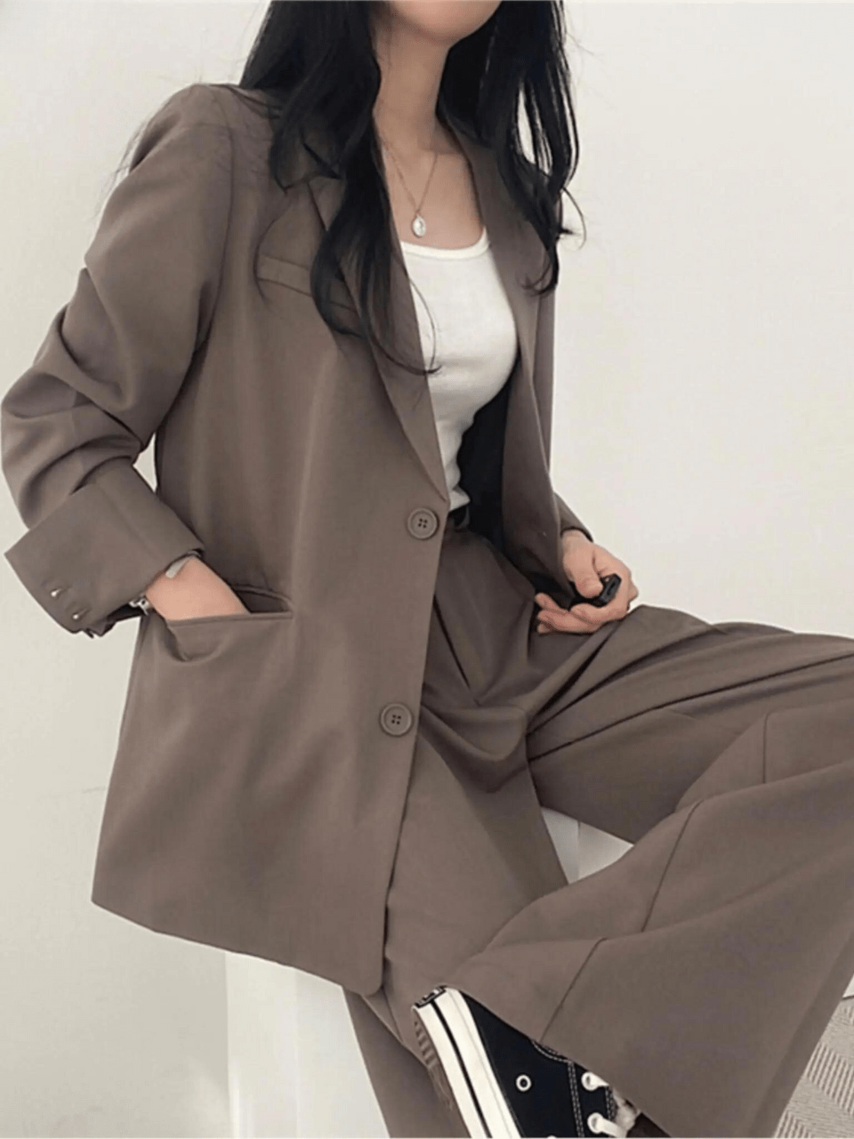 Shop Velvia | Two-Piece Women's Suit Trouser Suit Women Casual Suit