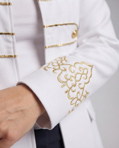 Women’s historical military coat with golden accents Shop Velvia