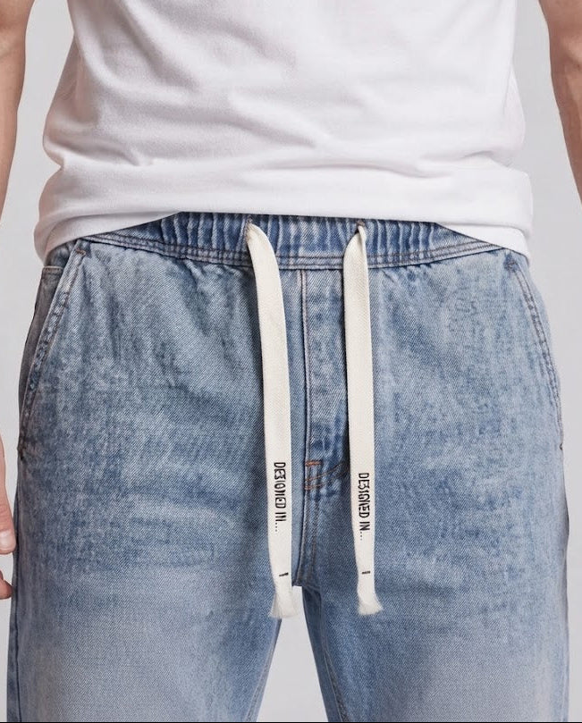 Men Comfortable Loose Denim Pants Shop Velvia