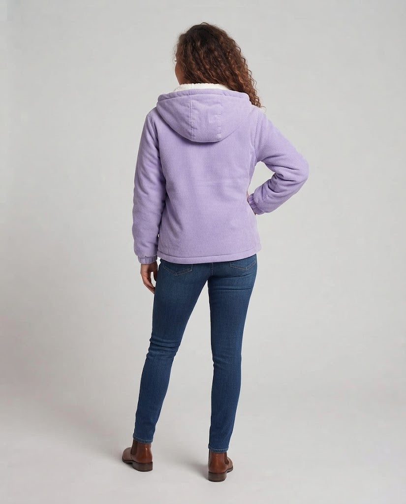 Women's Fleece Jacket with Hood Shop Velvia