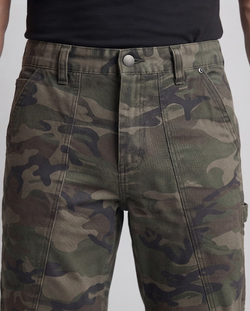 Men's Stylish Cargo Pants with Camouflage Pattern Shop Velvia