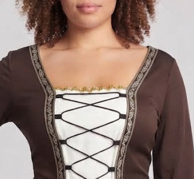 Women elegant medieval dress with shimmering accents Shop Velvia